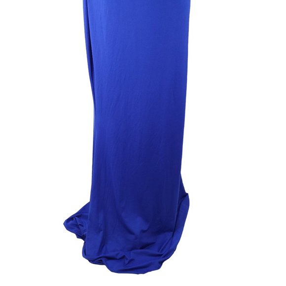 Molliya Maternity Maxi Dress Womens Size XL Sleeveless Blue Ruffle Stretchy NEW - Picture 7 of 12